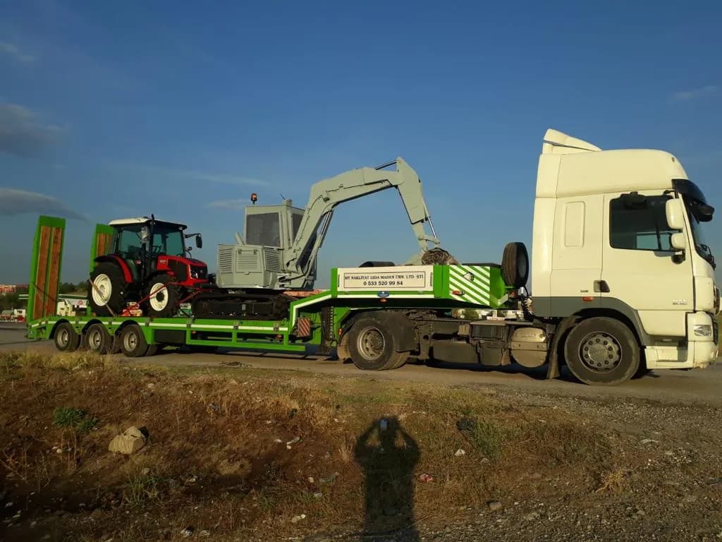 İs makinesi ekskavator nakliyesi — MY Nakliyat ağır nakliyat