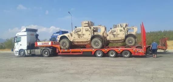 Mrap zirhli arac tasima — MY Nakliyat ağır nakliyat