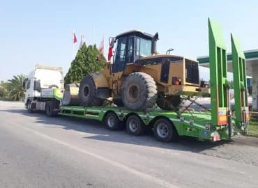 Askeri tekerlekli arac tasima — MY Nakliyat ağır nakliyat